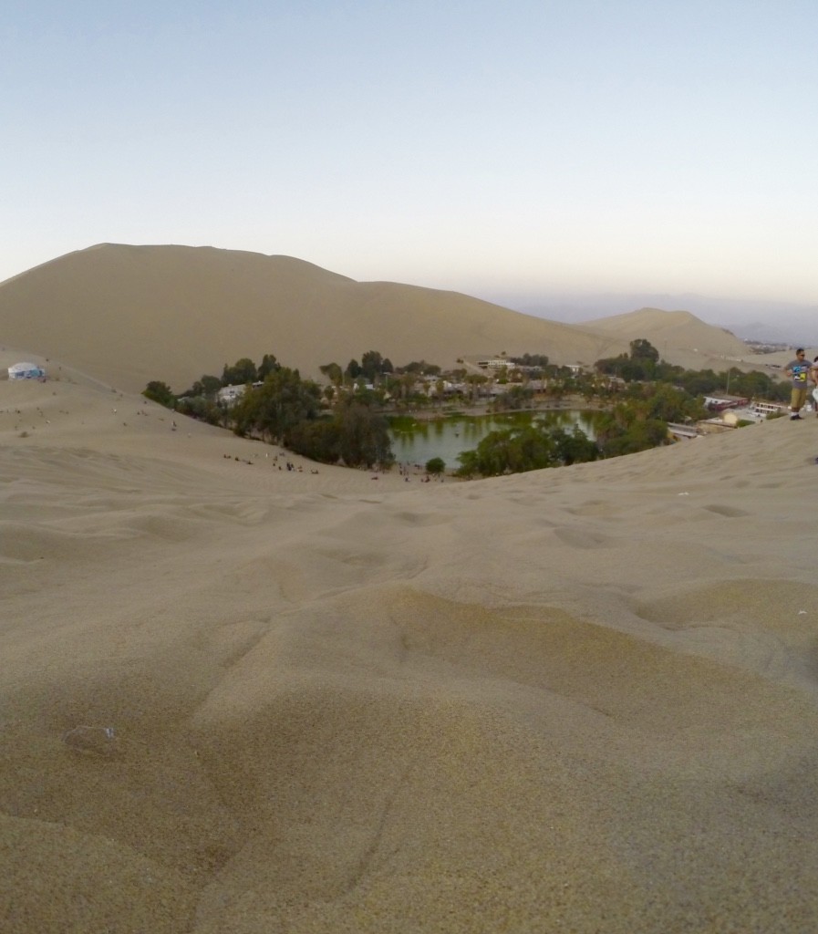 Views at sunset from the dunes