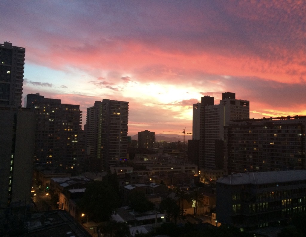 Breathtaking sunsets in Santiago 