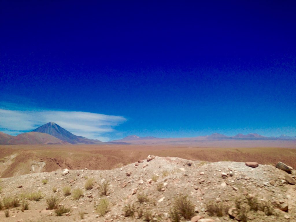 Riding through the desert of San Pedro de Atacama