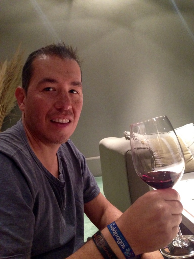 Cheers love! Wine tasting at Vistalba
