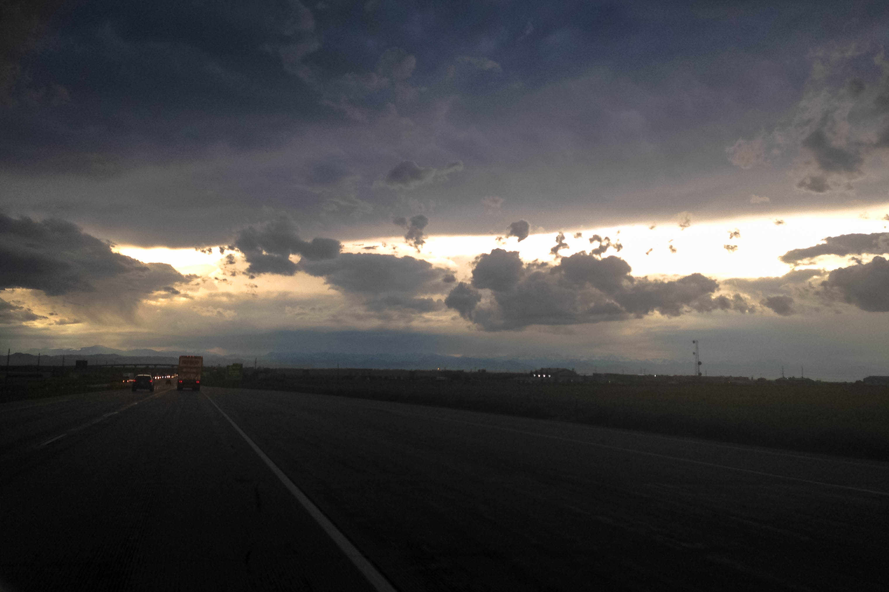 Driving into Denver Colorado 