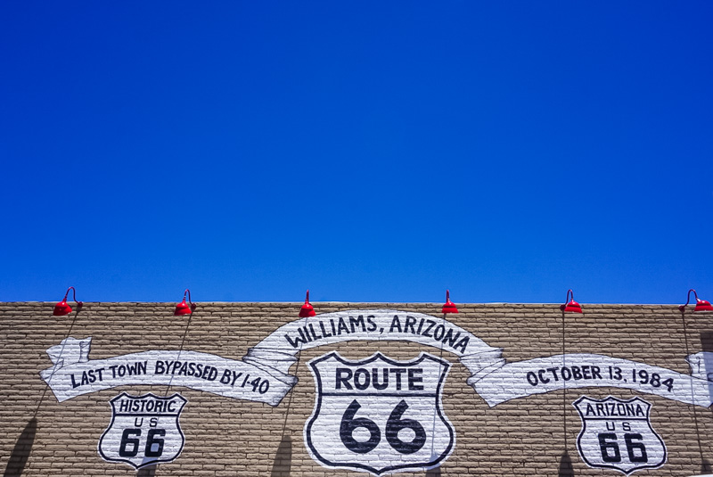 Route 66 Mural in Williams, AZ