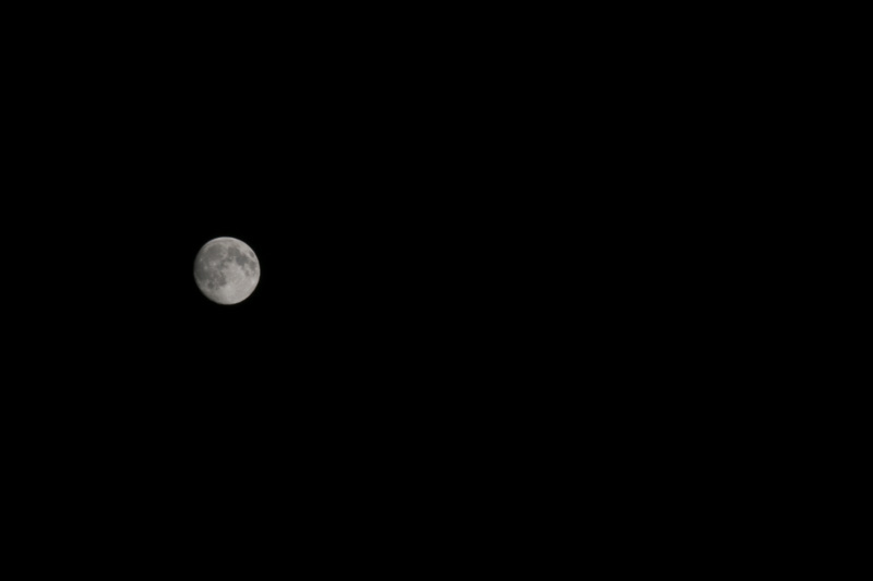 Clear full moon in Santa Ynez