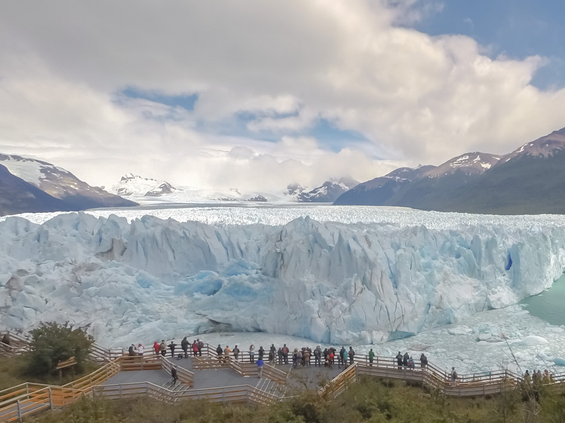 Perito Moreno glacier in the background